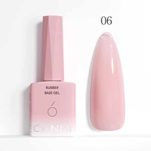CANNI Rubber Base – spevňujúca gélová báza set (6×9 ml) R1