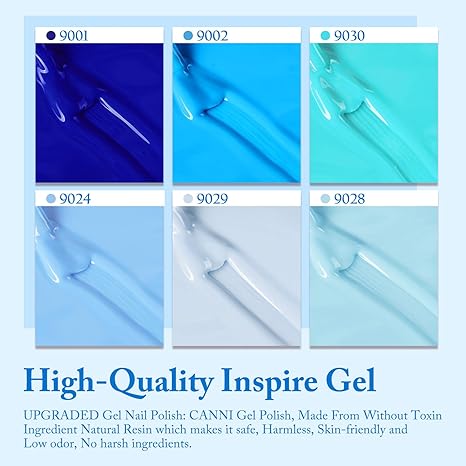 CANNI HEMA & TPO Free UV/LED sada gélových lakov 6x9ml - 2313
