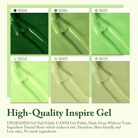 CANNI HEMA & TPO Free UV/LED sada gélových lakov 6x9ml - 2339