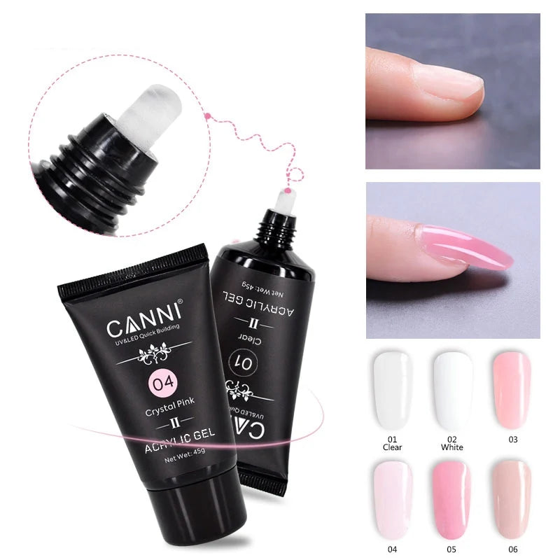 CANNI HEMA & TPO Free akrylgél (polygél) 45 g – 01 Clear