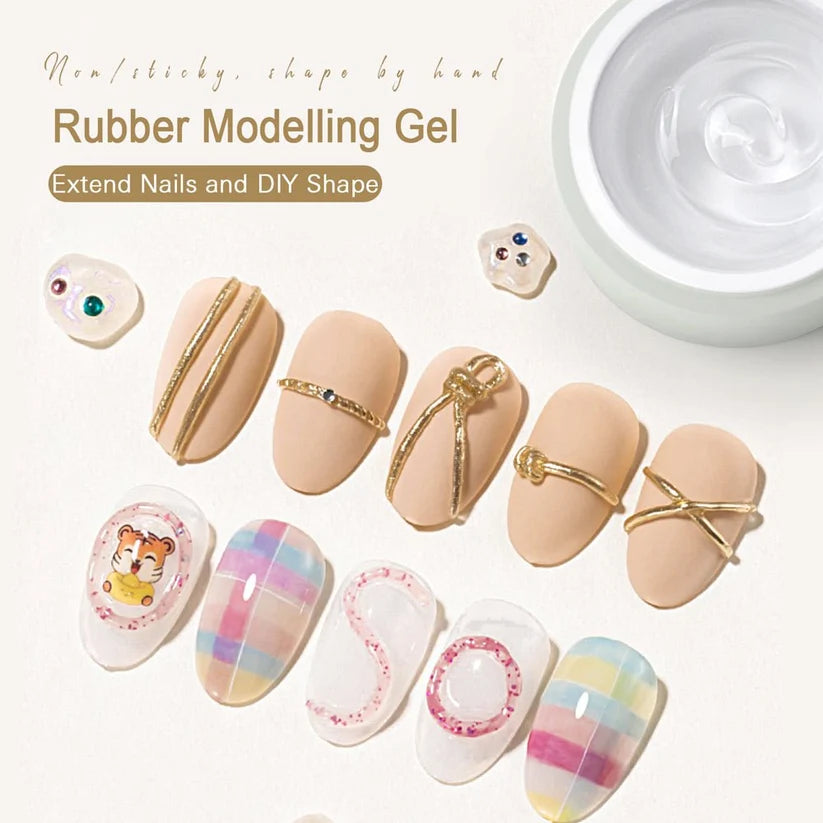CANNI Rubber Modelling Gel – priehľadný 3D modelovací gél, 28 g