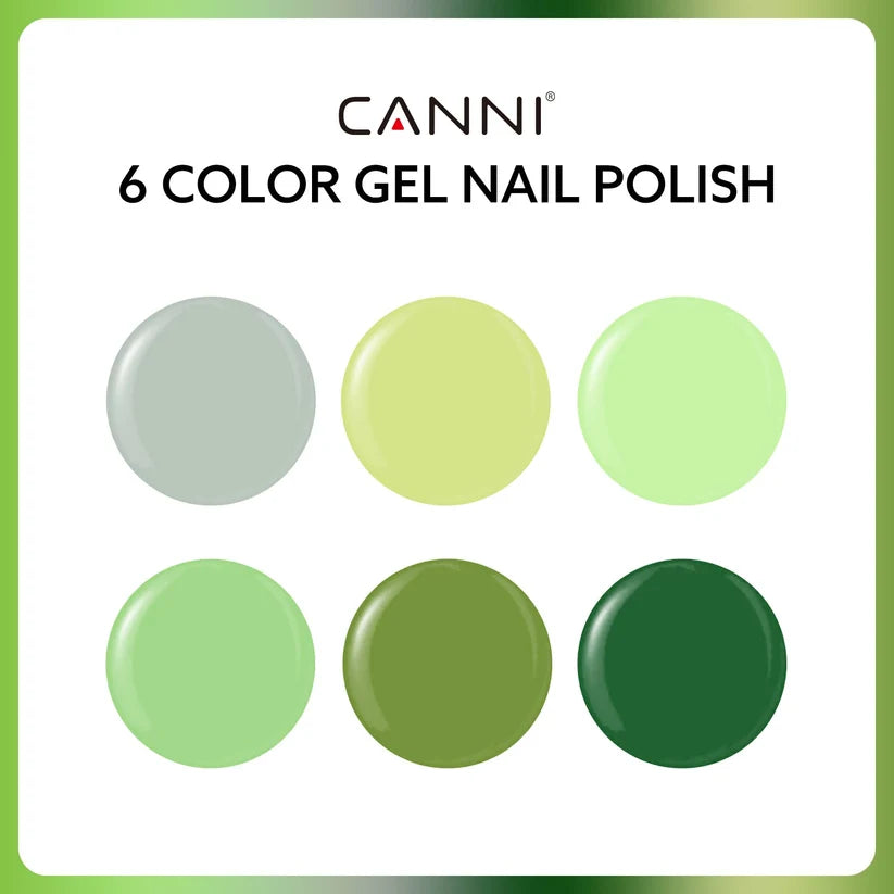 CANNI HEMA & TPO Free UV/LED sada gel laků 6x9ml - 2314