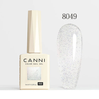 CANNI HEMA-FREE & TPO-FREE Glitter Gélový Lak 9 ml – Fairy Glitter Series - 8049