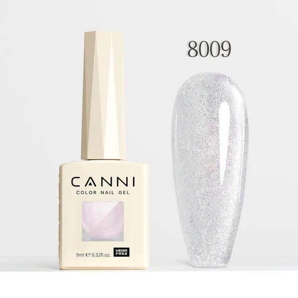 CANNI HEMA & TPO Free - Cat Eye gélový lak 9ml – Pink Planet Series - 8009