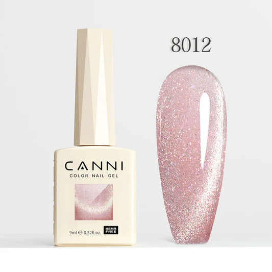 CANNI HEMA & TPO Free - Cat Eye gélový lak 9ml – Pink Planet Series - 8012