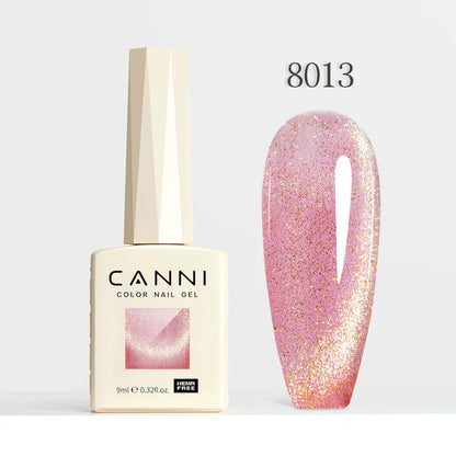 CANNI HEMA & TPO Free - Cat Eye gélový lak 9ml – Pink Planet Series - 8013
