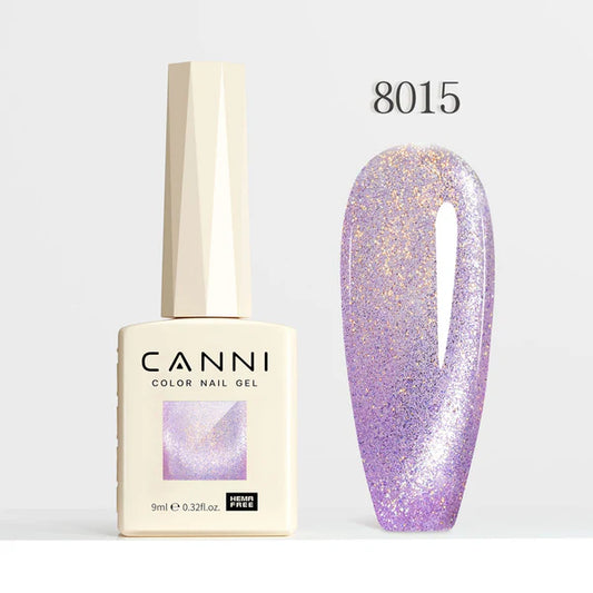 CANNI HEMA & TPO Free - Cat Eye gélový lak 9ml – Pink Planet Series - 8015