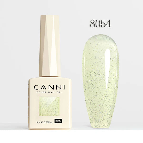 CANNI HEMA-FREE & TPO-FREE Glitter Gélový Lak 9 ml – Fairy Glitter Series - 8054