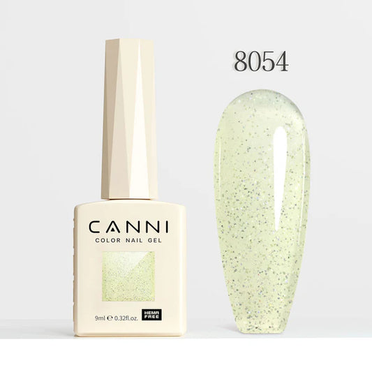 CANNI HEMA-FREE & TPO-FREE Glitter Gélový Lak 9 ml – Fairy Glitter Series - 8054