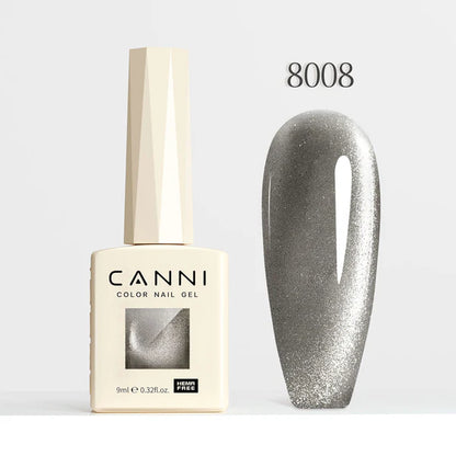 CANNI HEMA & TPO Free - Cat Eye gélový lak 9ml - Shimmer Velvet Series - 8008
