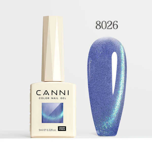CANNI HEMA & TPO Free - Cat Eye gélový lak 9ml – Galaxy Gaze - 8026