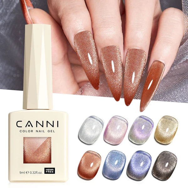 CANNI HEMA & TPO Free - Cat Eye gélový lak 9ml – Interstellar Series - 8035