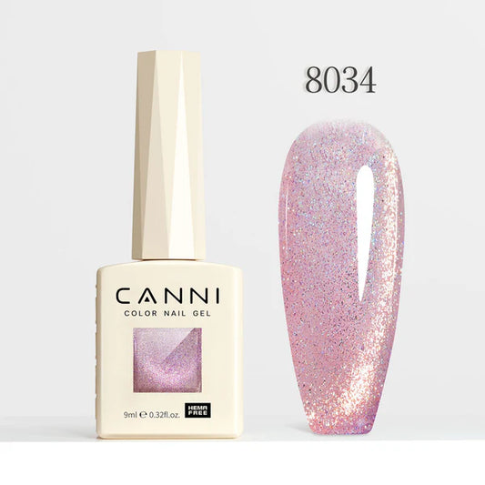 CANNI HEMA & TPO Free - Cat Eye gélový lak 9ml – Interstellar Series - 8034