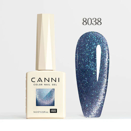 CANNI HEMA & TPO Free - Cat Eye gélový lak 9ml – Interstellar Series - 8038