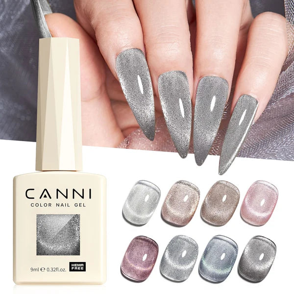 CANNI HEMA & TPO Free - Cat Eye gélový lak 9ml – Iridescent Dream Series - 8018