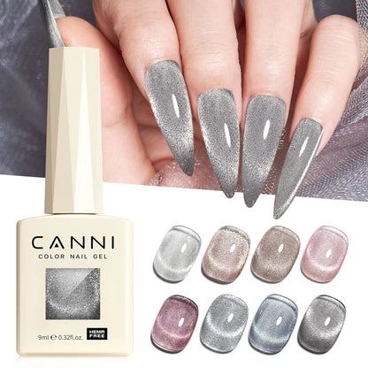 CANNI HEMA & TPO Free - Cat Eye gélový lak 9ml – Iridescent Dream Series - 8018