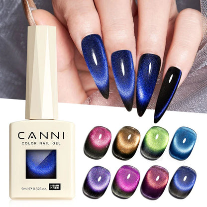 CANNI HEMA & TPO Free - Cat Eye gélový lak 9ml – Starry Sky Miracle - 8043