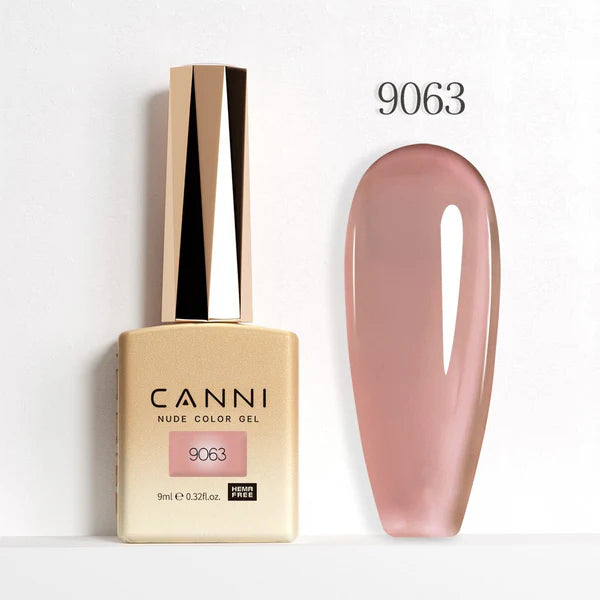 CANNI HEMA & TPO Free UVLED gélový lak 9 ml – 9063