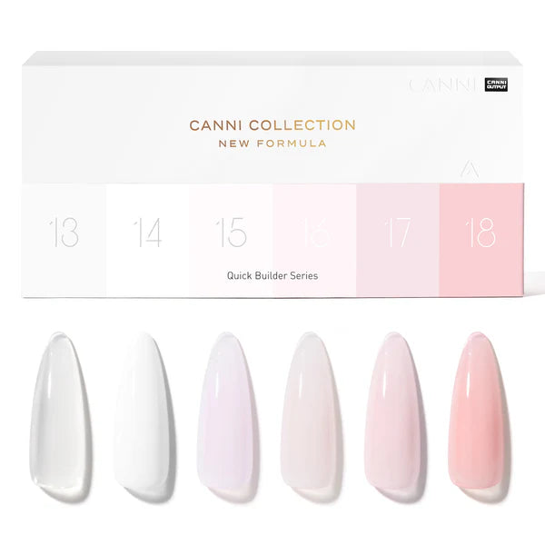 CANNI Quick Builder – stavebný gél set (6×9 ml) Q1