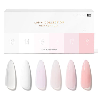 CANNI Quick Builder – stavebný gél set (6×9 ml) Q1