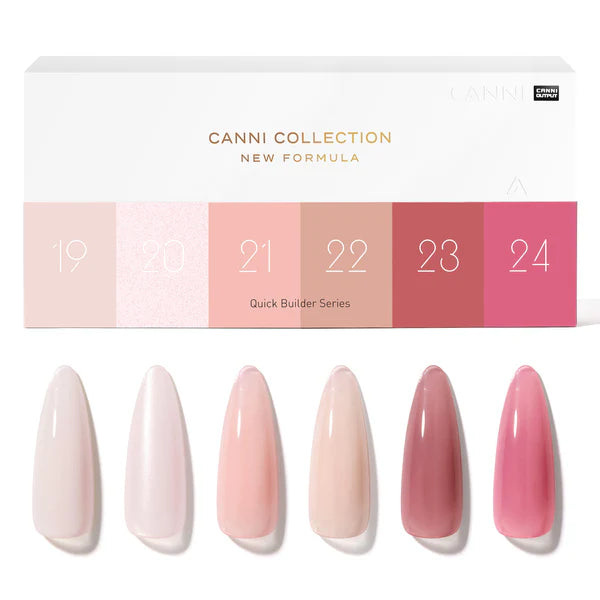 CANNI Quick Builder – stavebný gél set (6×9 ml) Q2