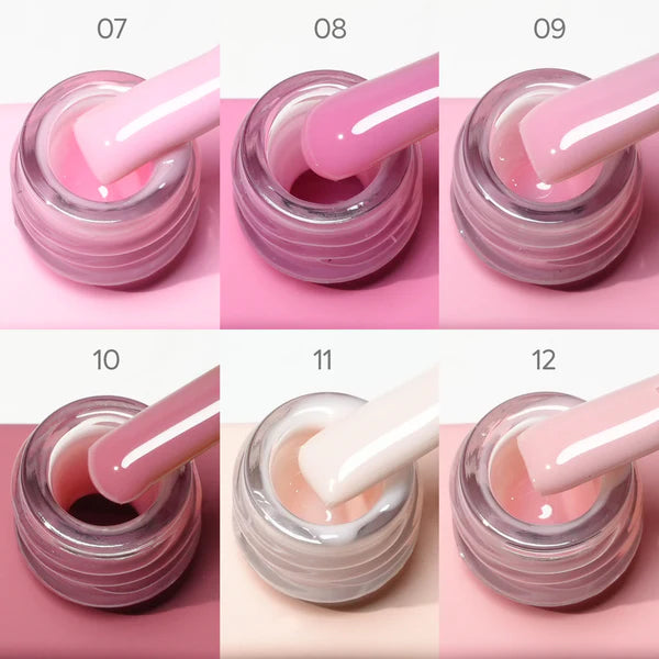 CANNI Rubber Base – spevňujúca gélová báza set (6×9 ml) R2
