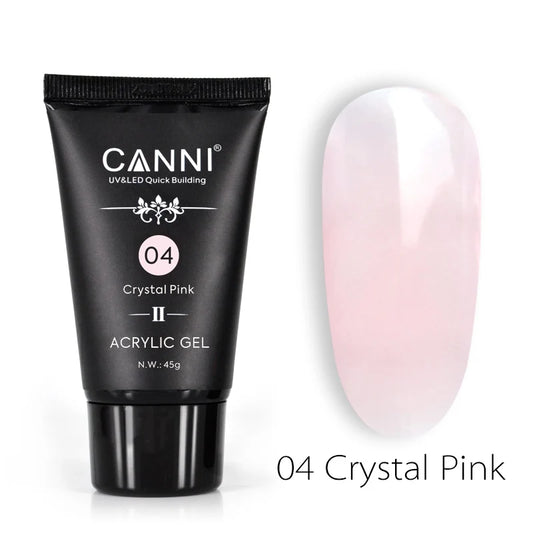 CANNI HEMA & TPO Free akrylgél (polygél) 45 g – 04 Crystal Pink