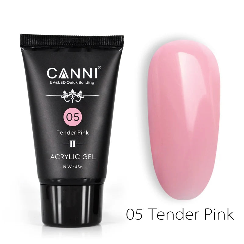 CANNI HEMA & TPO Free akrylgél (polygél) 45 g – 05 Tender Pink