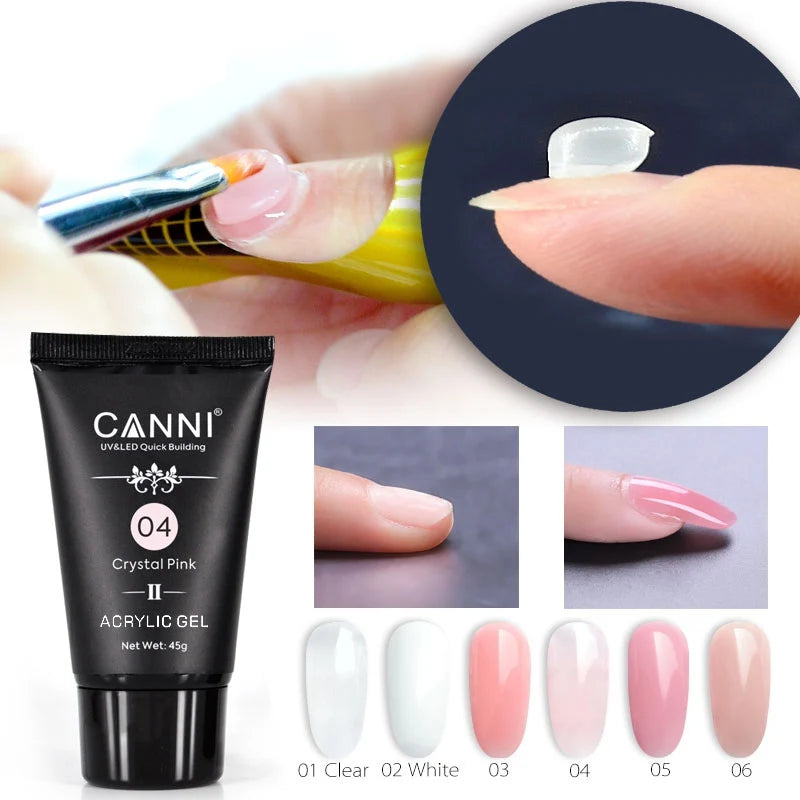 CANNI HEMA & TPO Free akrylgél (polygél) 45 g – 01 Clear