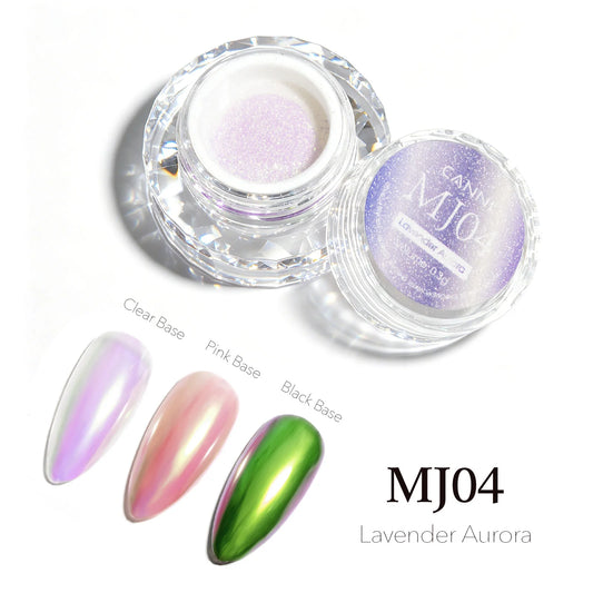 CANNI chrómový prášok na nechty – Lavender Aurora – MJ04 – 0,3 g