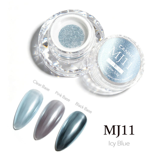 CANNI chrómový prášok na nechty – Icy Blue – MJ11 – 0,3 g