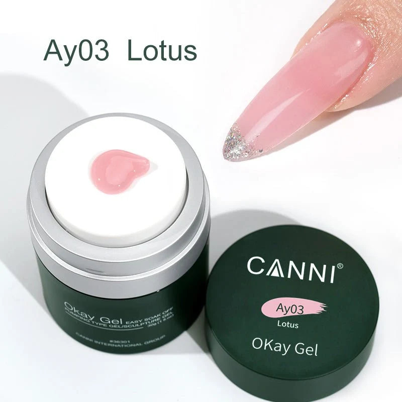CANNI OKay Gel samovyrovnávací stavebný gél 30 g – Ay03 Lotus