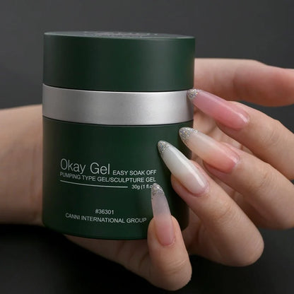 CANNI OKay Gel samovyrovnávací stavebný gél 30 g – Ay02 Milky