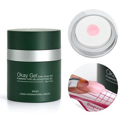 CANNI OKay Gel samovyrovnávací stavebný gél 30 g – Ay02 Milky