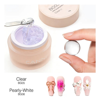 CANNI PVC Sculpting Gel BG05 – priehľadný 3D zdobiaci gél, 10 g