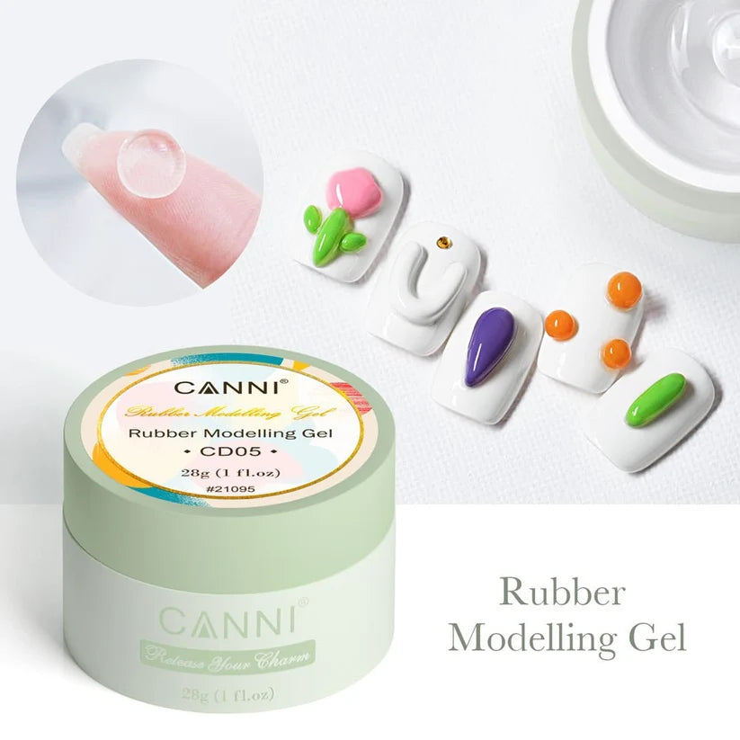 CANNI Rubber Modelling Gel – priehľadný 3D modelovací gél, 28 g