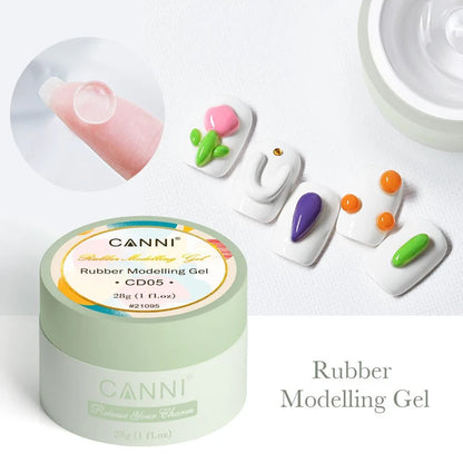 CANNI Rubber Modelling Gel – priehľadný 3D modelovací gél, 28 g