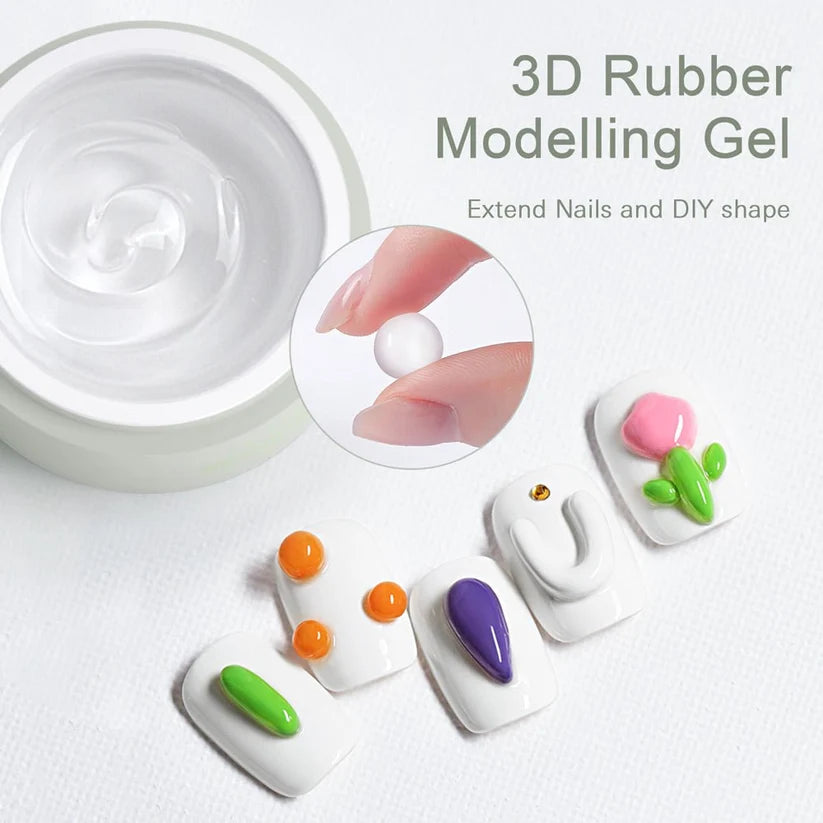 CANNI Rubber Modelling Gel – priehľadný 3D modelovací gél, 28 g