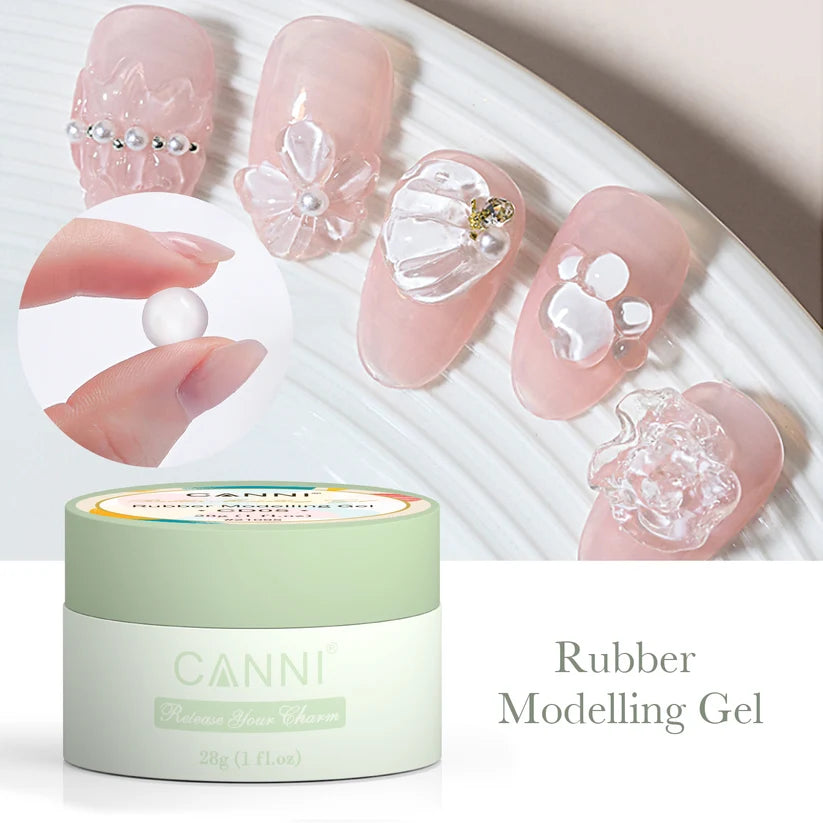 CANNI Rubber Modelling Gel – priehľadný 3D modelovací gél, 28 g