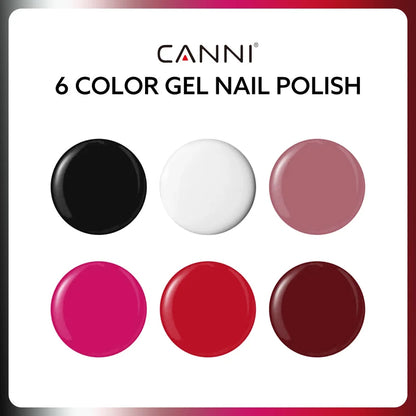 CANNI HEMA & TPO Free UV/LED sada gel laků 6x9ml - 2301