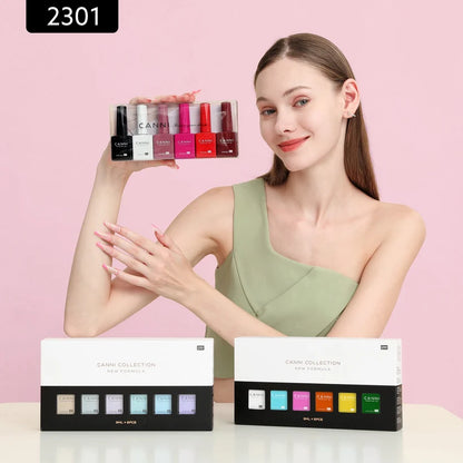 CANNI HEMA & TPO Free UV/LED sada gel laků 6x9ml - 2301