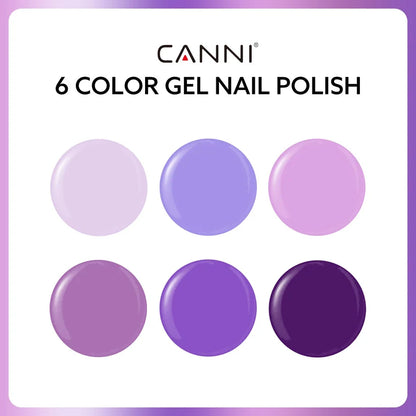 CANNI HEMA & TPO Free UV/LED sada gelových laků 6x9ml - 2308