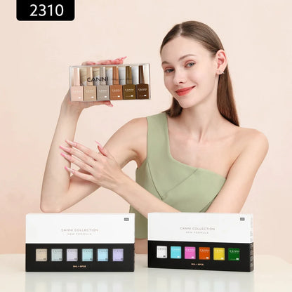 CANNI HEMA & TPO Free UV/LED sada gelových laků 6x9ml - 2310