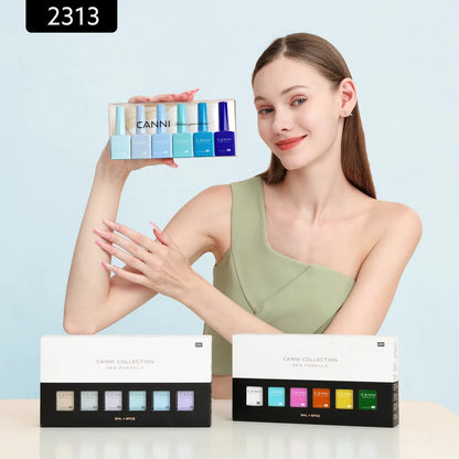 CANNI HEMA & TPO Free UV/LED sada gelových laků 6x9ml - 2313