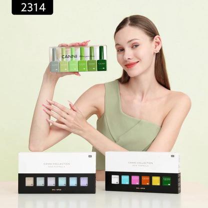 CANNI HEMA & TPO Free UV/LED sada gel laků 6x9ml - 2314