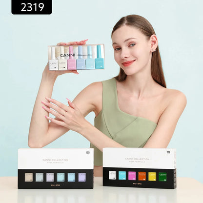 CANNI HEMA & TPO Free UV/LED sada gel laků 6x9ml - 2319