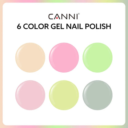 CANNI HEMA & TPO Free UV/LED sada gel laků 6x9ml - 2320